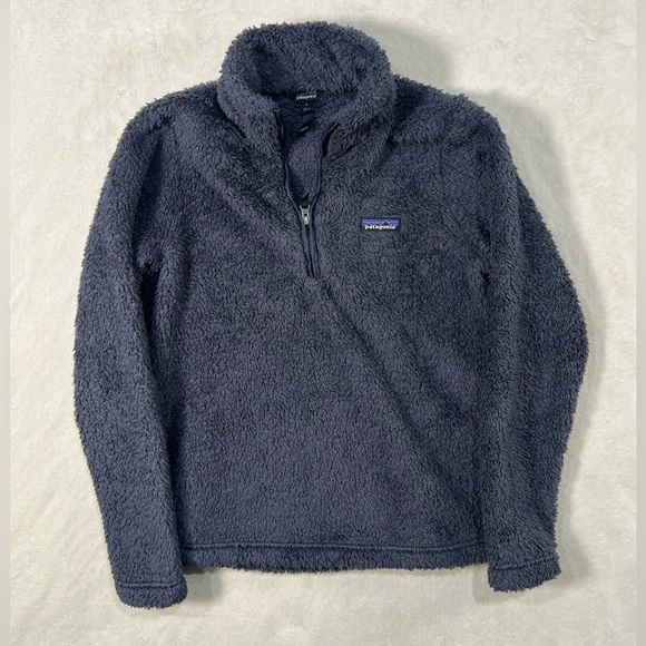 Patagonia Small Synchilla Button Snap Sherpa Soft Cotton Pullover Sweater Teal - Picture 1 of 9